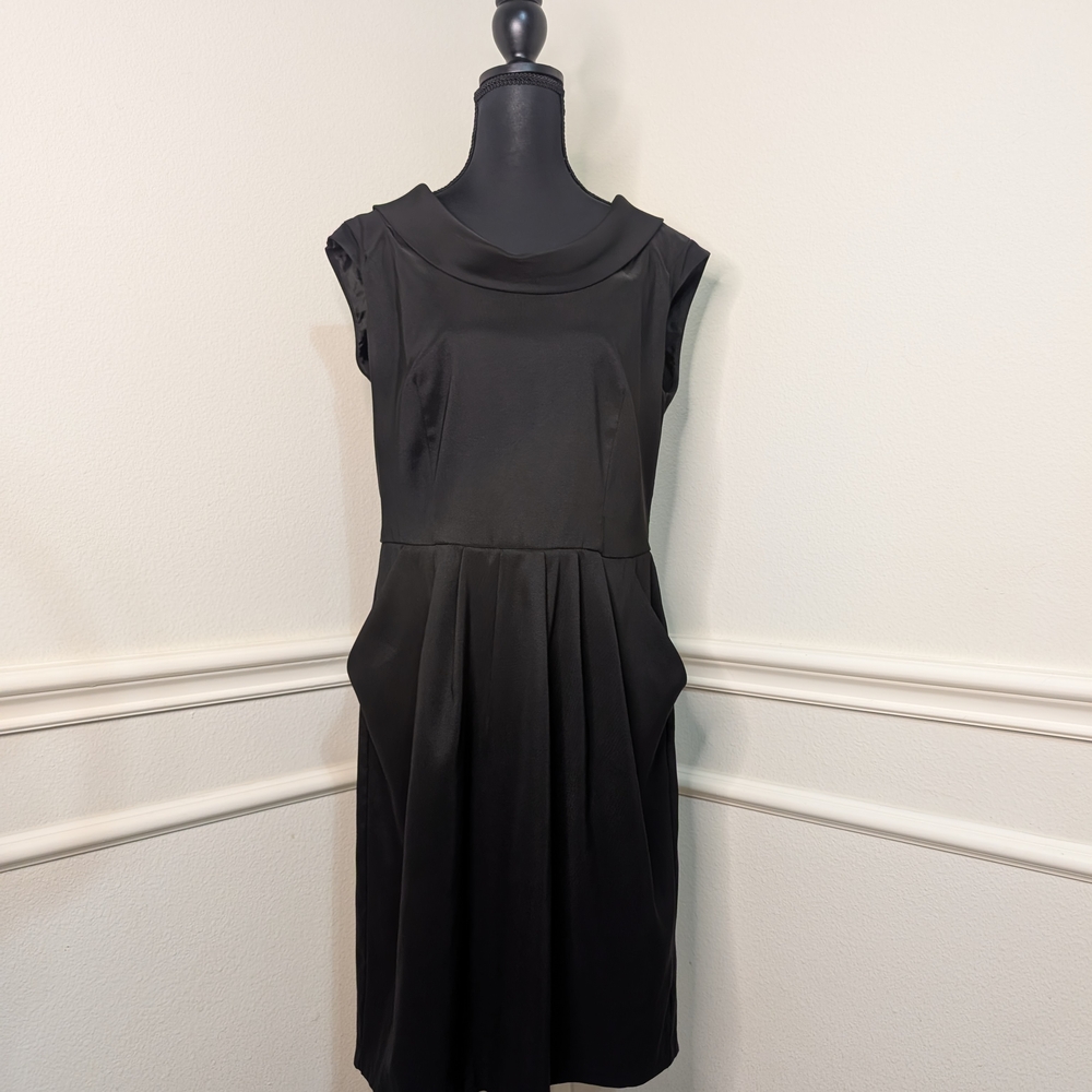 Elegant Black Sleeveless Dress By AGB Size 14